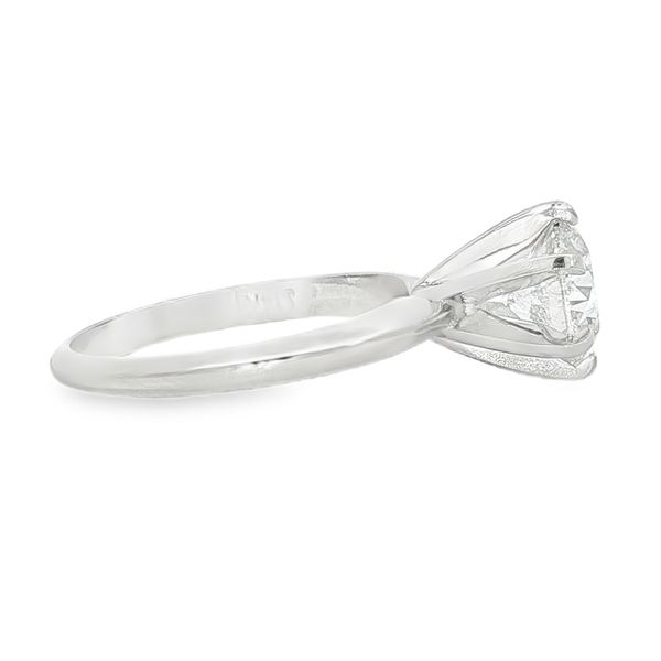14kt white gold 1.51ct tw Round Diamond Engagement Ring. G in color and I1 in clarity.  GIA# 6462813421 Image 2 Jeff Dennis Jewelers Gardendale, AL