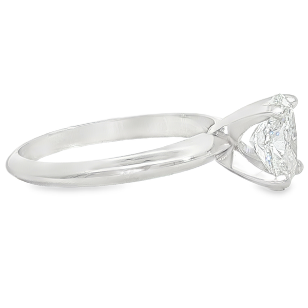14K White Gold 1.01ct Oval Diamond Engagement Ring that is I1 in Clarity and H in Color Image 2 Jeff Dennis Jewelers Gardendale, AL