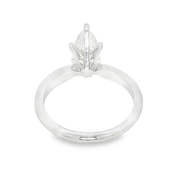14kt White Gold 1.02ct Pear Shaped Diamond Engagement Ring I1 H Image 3 Jeff Dennis Jewelers Gardendale, AL