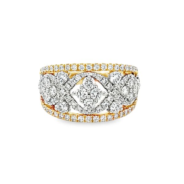 14K 2 Tone Diamond Fashion Ring Jeff Dennis Jewelers Gardendale, AL