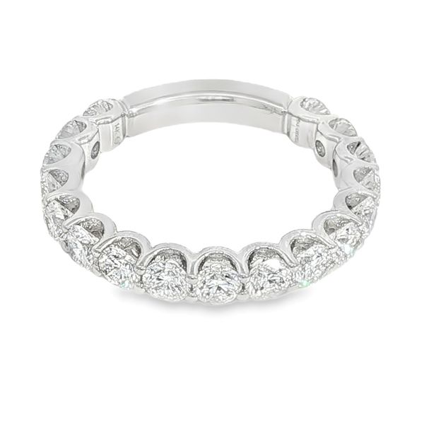 14K White Gold 2ct tw Lab Grown Diamond Anniversary Band Image 2 Jeff Dennis Jewelers Gardendale, AL