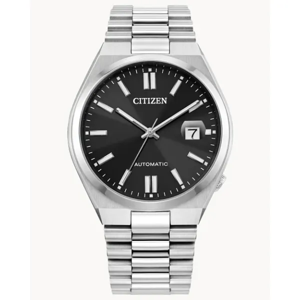 MENS AUTOMATIC WR50 STAINLESS BLACK DIAL WATCH Jeff Dennis Jewelers Gardendale, AL
