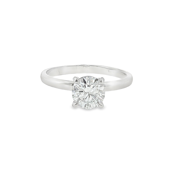 14 kt WG Lab Grown Diamond Engagement Ring with 1.09ct Round Diamond Jeff Dennis Jewelers Gardendale, AL