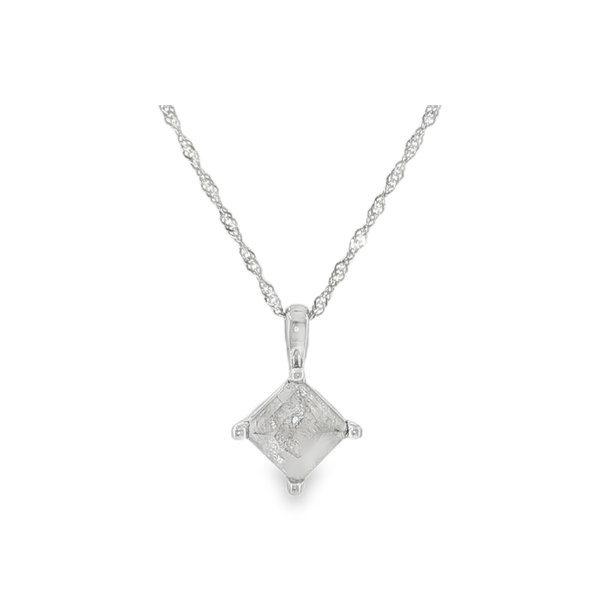 14K White Gold Solitaire Pendant Jeff Dennis Jewelers Gardendale, AL