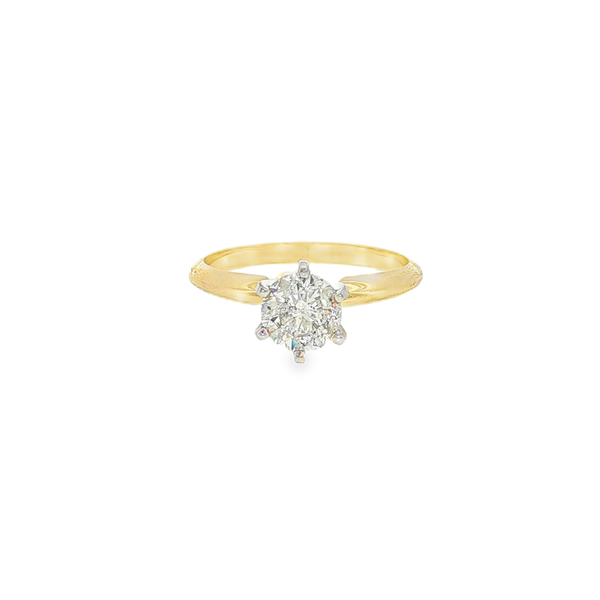 14K Yellow Gold Solitaire Ring Jeff Dennis Jewelers Gardendale, AL