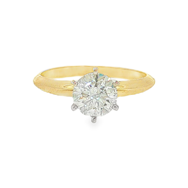 14K Yellow Gold Solitaire Ring Jeff Dennis Jewelers Gardendale, AL
