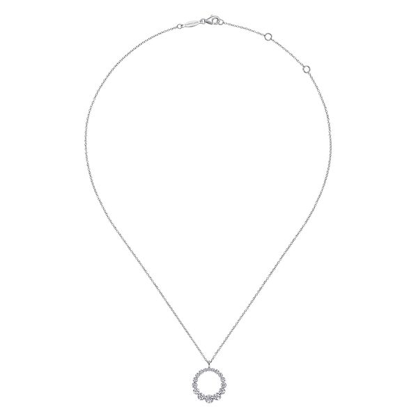 14K White Gold .25ct tw Diamond Pendant Necklace Image 2 Jeff Dennis Jewelers Gardendale, AL