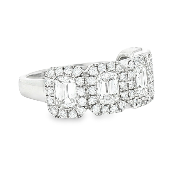 14KT White Gold 3.07ct tw Diamond Anniversary Ring Image 2 Jeff Dennis Jewelers Gardendale, AL