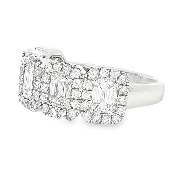 14KT White Gold 3.07ct tw Diamond Anniversary Ring Image 3 Jeff Dennis Jewelers Gardendale, AL