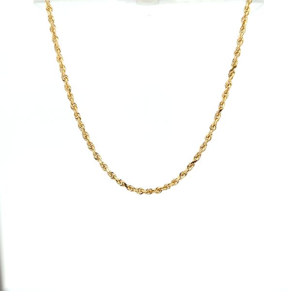 10 Karat Yellow Gold 1.5mm Diamond Cut Rope Chain 20" Jeff Dennis Jewelers Gardendale, AL