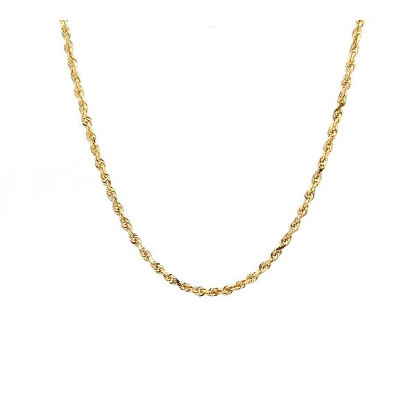 10 Karat Yellow Gold 1.9mm Diamond Cut Rope Chain 18" Jeff Dennis Jewelers Gardendale, AL
