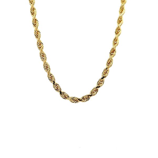 10 Karat Yellow Gold 4.7mm Diamond Cut Rope Chain 22" Jeff Dennis Jewelers Gardendale, AL
