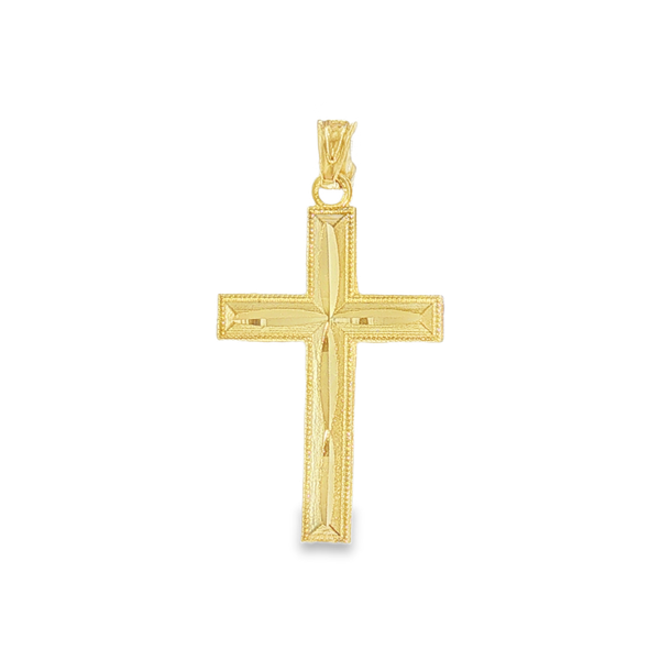 10 Karat Yellow Gold Diamond Cut Cross Jeff Dennis Jewelers Gardendale, AL