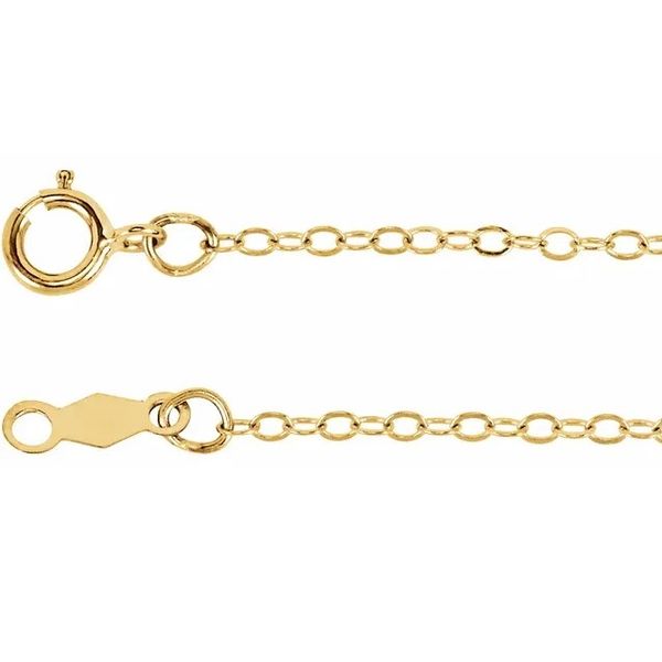 14 Karat Yellow Gold Cable Chain 18" Jeff Dennis Jewelers Gardendale, AL