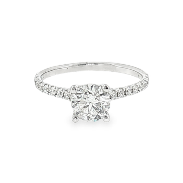 10kt White Gold 1.25ct tw Lab Grown Diamond Engagement Ring with 1.00ct Center Diamond and .25ct tw Accent Diamonds Jeff Dennis Jewelers Gardendale, AL