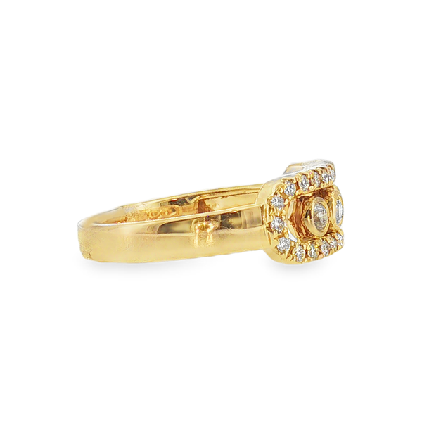 14K Yellow Gold .36cttw Sliding Diamond Fashion Ring that is I in Color and SI2 in Clarity. Image 2 Jeff Dennis Jewelers Gardendale, AL