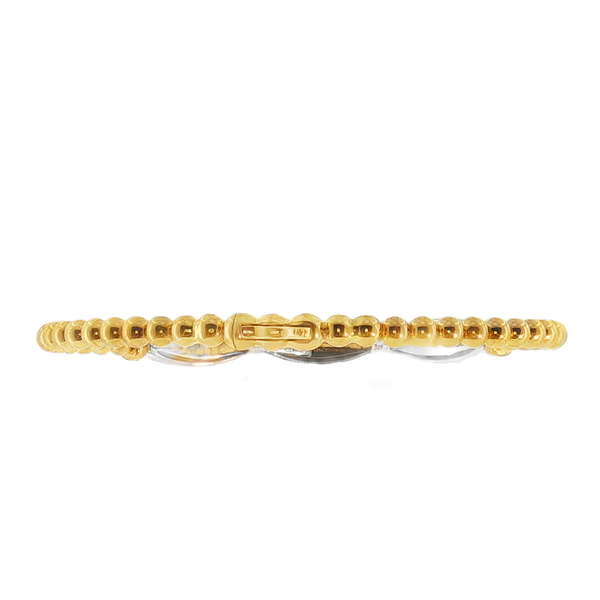 14K Two-Tone Bujukan Collection Diamond Bangle with Lock and 1.23cttw Diamonds that are G-H in Color and SI1-SI2 in Clarity. Serial No: S26LT28OF50 Image 2 Jeff Dennis Jewelers Gardendale, AL