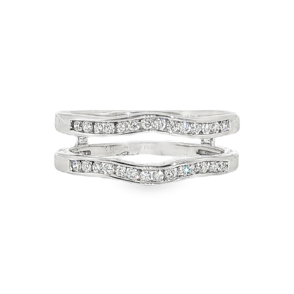14K White Gold .25cttw Diamond Ring guard that is G-H in Color and SI1 in Clarity Jeff Dennis Jewelers Gardendale, AL