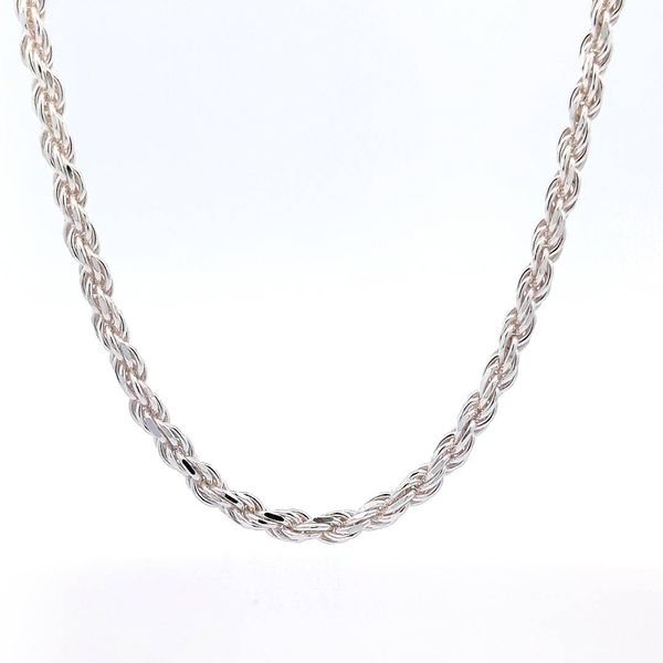 10K White Gold 2.5mm Dimond Cut Rope 22 inch Jeff Dennis Jewelers Gardendale, AL