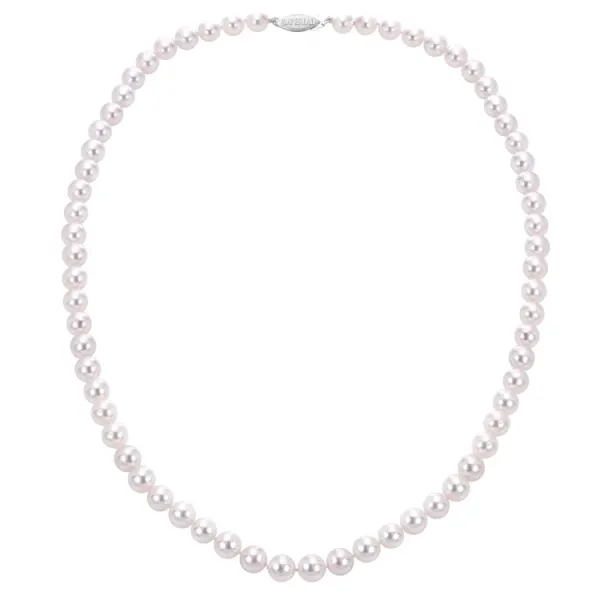 14kt WG 6.5-7mm AA Quality Cultured Pearl Necklace 18 Inch Jeff Dennis Jewelers Gardendale, AL
