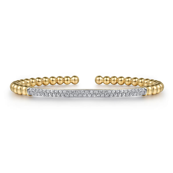 Ladies Yellow 14 Karat Diamond Pave' Bar Bracelet With  0.78ct tw Round Diamonds Serial No. S2286939 Jeff Dennis Jewelers Gardendale, AL