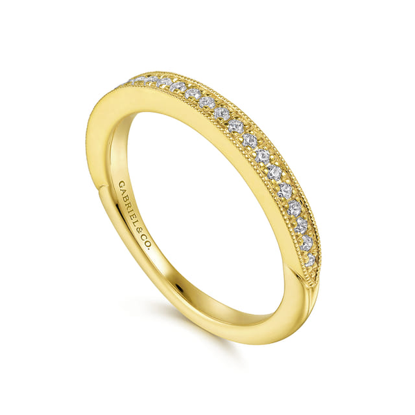 Ladies Yellow 14 Karat Anniversary Ring With  0.19ct tw Round G/H in color and Si2 in clarity Diamonds Image 2 Jeff Dennis Jewelers Gardendale, AL