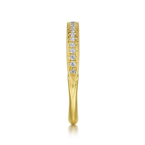 Ladies Yellow 14 Karat Anniversary Ring With  0.19ct tw Round G/H in color and Si2 in clarity Diamonds Image 3 Jeff Dennis Jewelers Gardendale, AL