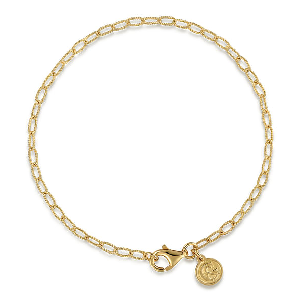 Yellow 14 Karat Link Bracelet Jeff Dennis Jewelers Gardendale, AL