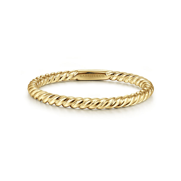 Yellow 14 Karat Twisted Rope Stackable Ring Serial No: S2117366 Jeff Dennis Jewelers Gardendale, AL