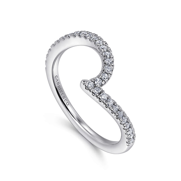 Ladies White 14 Karat Anniversary Ring With  0.23ct tw Round G/H in color and Si2 in color Diamonds Image 2 Jeff Dennis Jewelers Gardendale, AL