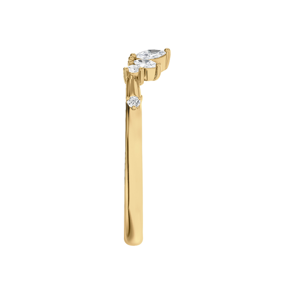 14kt Yellow Gold Open Style .21ct tw Diamond Ring Wrap Image 2 Jeff Dennis Jewelers Gardendale, AL
