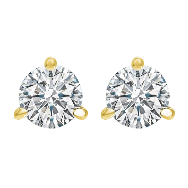 14K Yellow Gold Stud Earrings Image 2 Jeff Dennis Jewelers Gardendale, AL