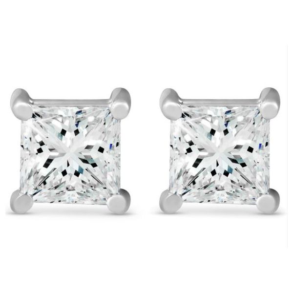 14K White Gold Stud Earrings Jeff Dennis Jewelers Gardendale, AL