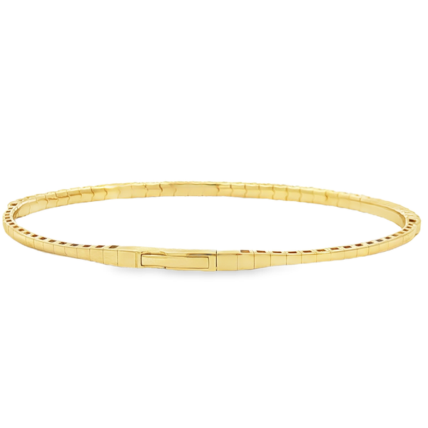 14K Yellow Gold 2.04ct tw Diamond Flex Bangle Image 3 Jeff Dennis Jewelers Gardendale, AL