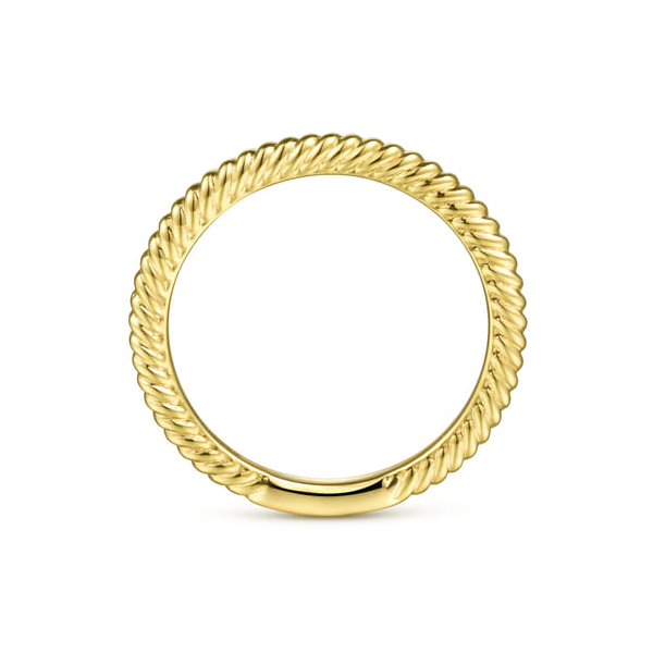 14K Yellow Gold Rope Twist Wedding Band. Serial No.S2305332 Image 2 Jeff Dennis Jewelers Gardendale, AL