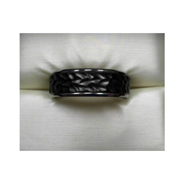 Gent's Tantalum and Carbon Fiber Wedding Bands Image 2 Jeff Dennis Jewelers Gardendale, AL