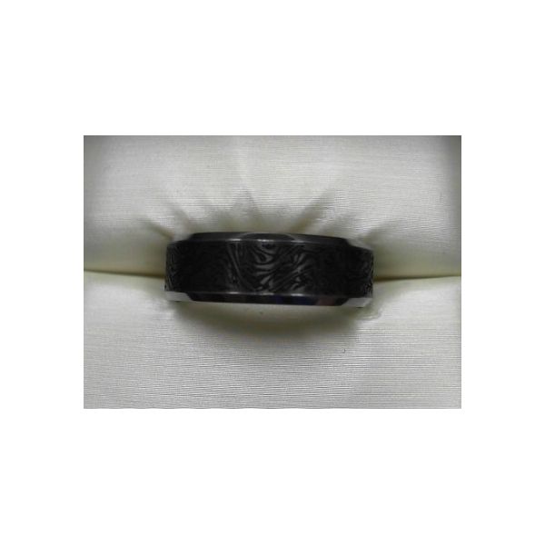 Gent's Tantalum and Carbon Fiber Wedding Bands Image 2 Jeff Dennis Jewelers Gardendale, AL
