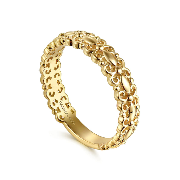 Yellow 14 Karat Fashion Stackable Ring Serial No: S2159419 Image 2 Jeff Dennis Jewelers Gardendale, AL