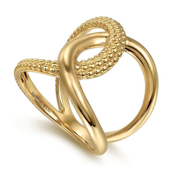 Ladies Yellow 14 Karat Bujukan Twisted Fashion Ring Image 2 Jeff Dennis Jewelers Gardendale, AL