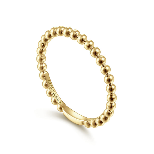 Yellow 14 Karat Bujukan Bead Stackable Ring Serial No: S2244776 Image 2 Jeff Dennis Jewelers Gardendale, AL