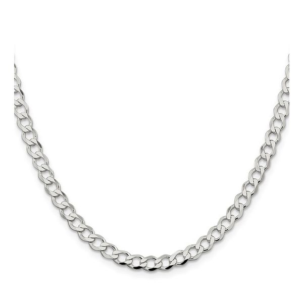Sterling Silver Flat Curb Chain Length 18 Image 2 Jeff Dennis Jewelers Gardendale, AL