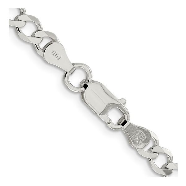 Sterling Silver Flat Curb Chain Length 18 Image 3 Jeff Dennis Jewelers Gardendale, AL