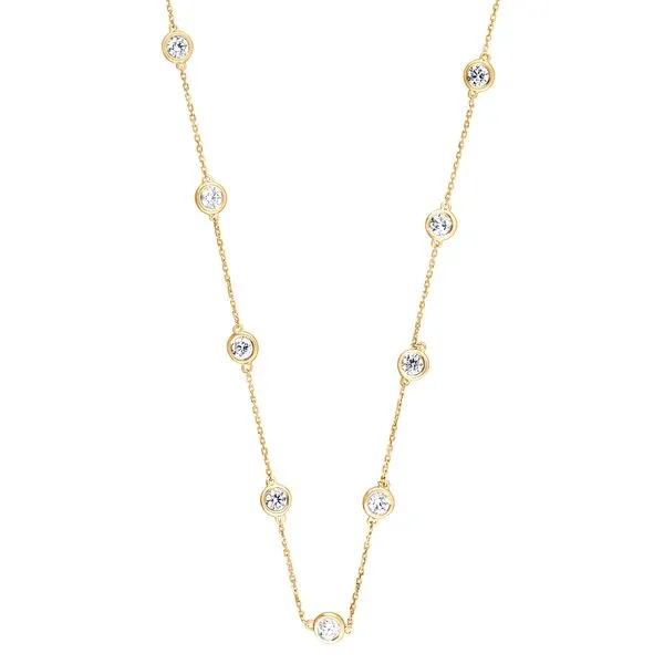 Round Cut Diamonds by the Yard Necklace in White Gold Jeffrey Mann Fine Jewelers, Inc Toledo, OH
