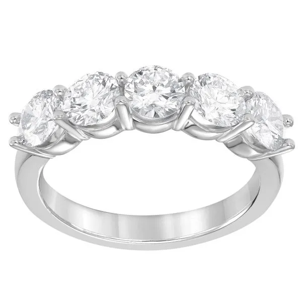 Round Brilliant Five Stone Diamond Band Jeffrey Mann Fine Jewelers, Inc Toledo, OH