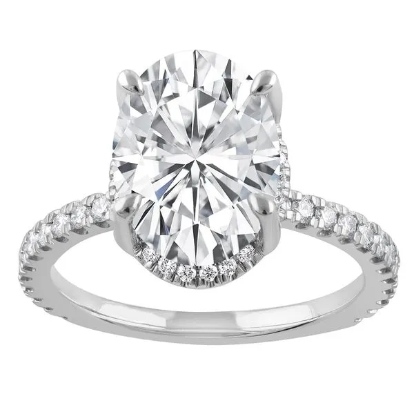 Oval Cut Hidden Halo Diamond Engagement Ring Jeffrey Mann Fine Jewelers, Inc Toledo, OH