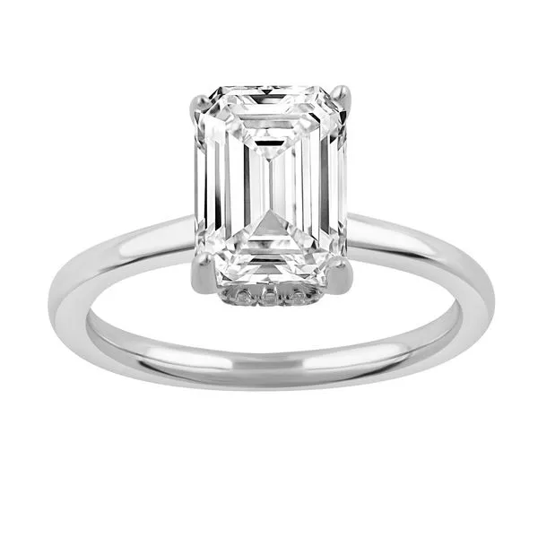 Emerald Cut Diamond Solitaire Ring in White Gold Jeffrey Mann Fine Jewelers, Inc Toledo, OH
