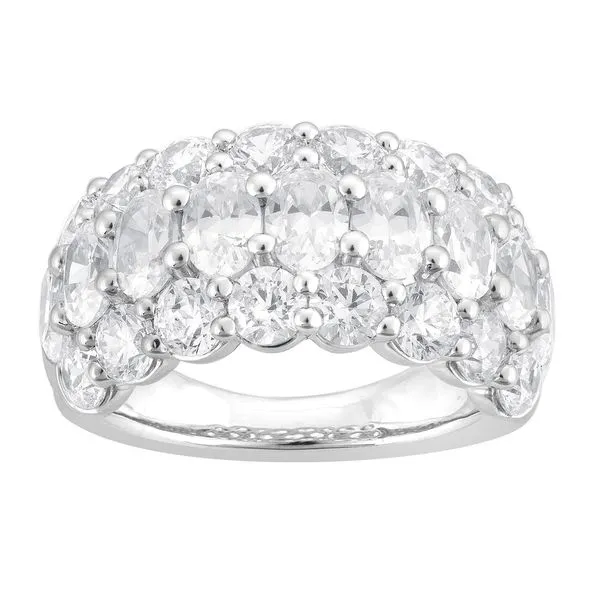 Three Row Diamond Band in White Gold Jeffrey Mann Fine Jewelers, Inc Toledo, OH