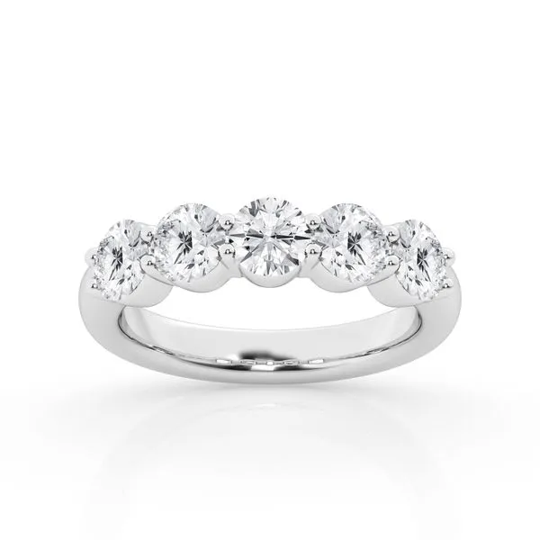 Five Stone Round Brilliant Cut Diamond Ring Jeffrey Mann Fine Jewelers, Inc Toledo, OH