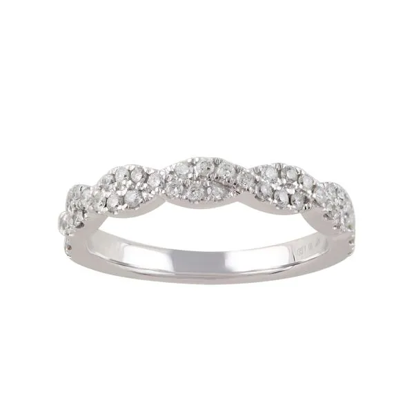 Diamond Ribbon Band in White Gold Jeffrey Mann Fine Jewelers, Inc Toledo, OH