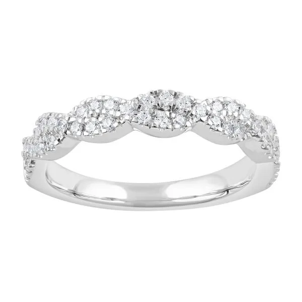 Diamond Ribbon Band in White Gold Jeffrey Mann Fine Jewelers, Inc Toledo, OH